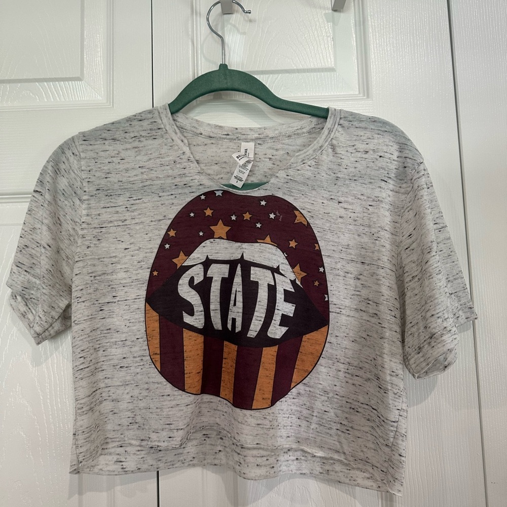 FSU “STATE” Graphic Cropped Tee Tailgate
